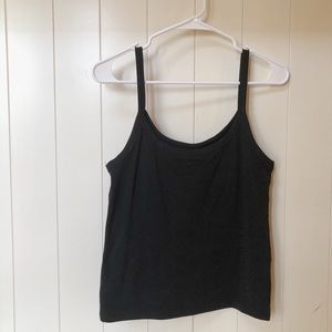 H&M Divided Black Strappy Tank Top - Medium
